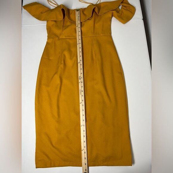 Ava. Ruffle Bustier Mini Dress Size L Sleeveless Zipped Lined - Picture 11 of 16